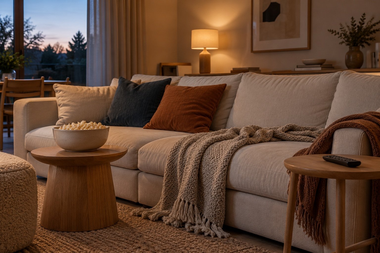 A Living Room That Can Handle Movie Night