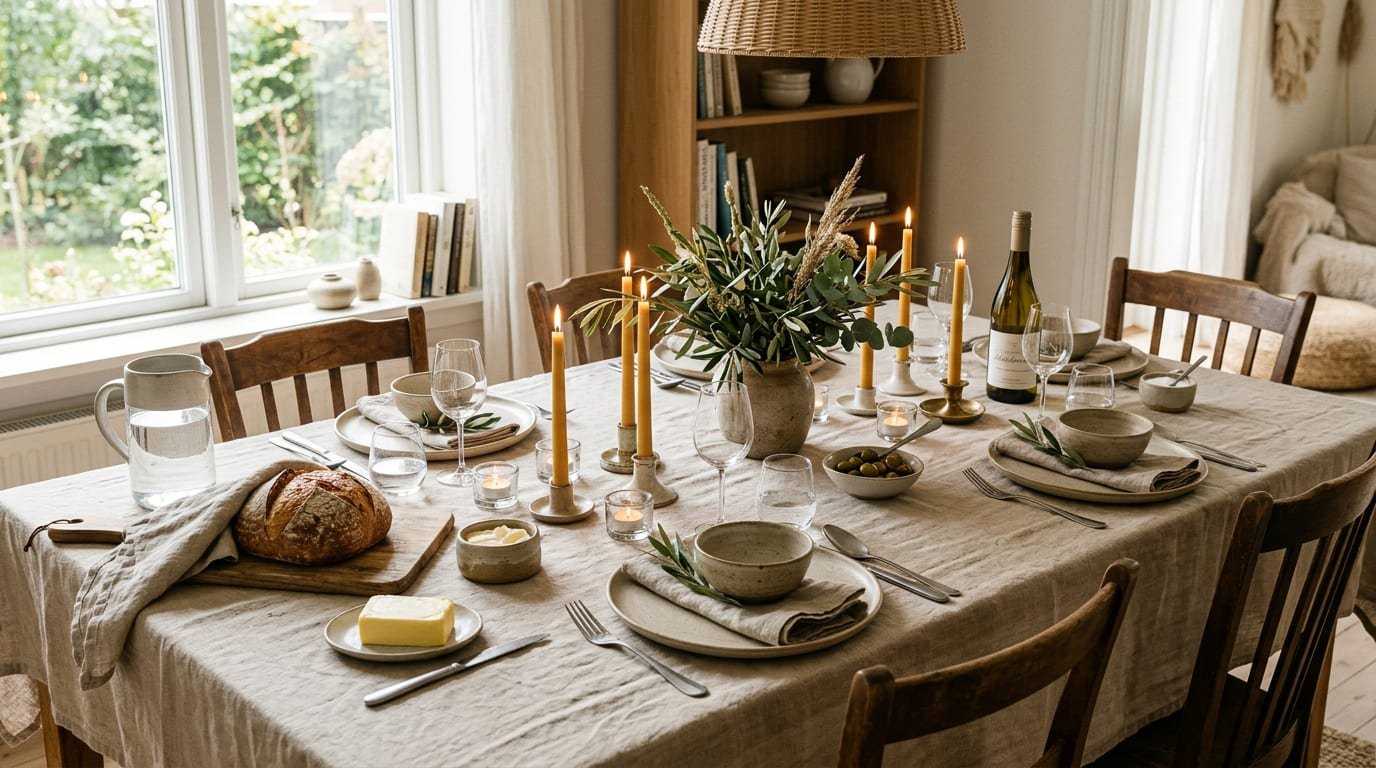 Setting a Cozy Table for Everyday Entertaining