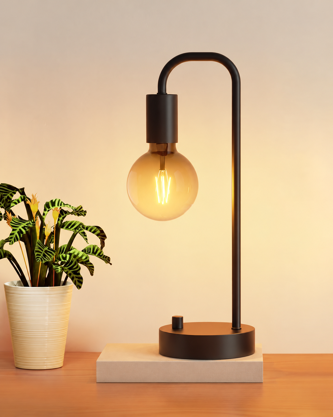 Edited illustration of Dimmable Industrial Table Lamp; view the linked Amazon listing for the actual product.